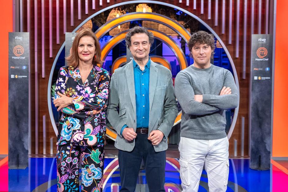 Samanta, Pepe y Jordi Cruz en la presentación de la nueva temporada de MasterChef 13