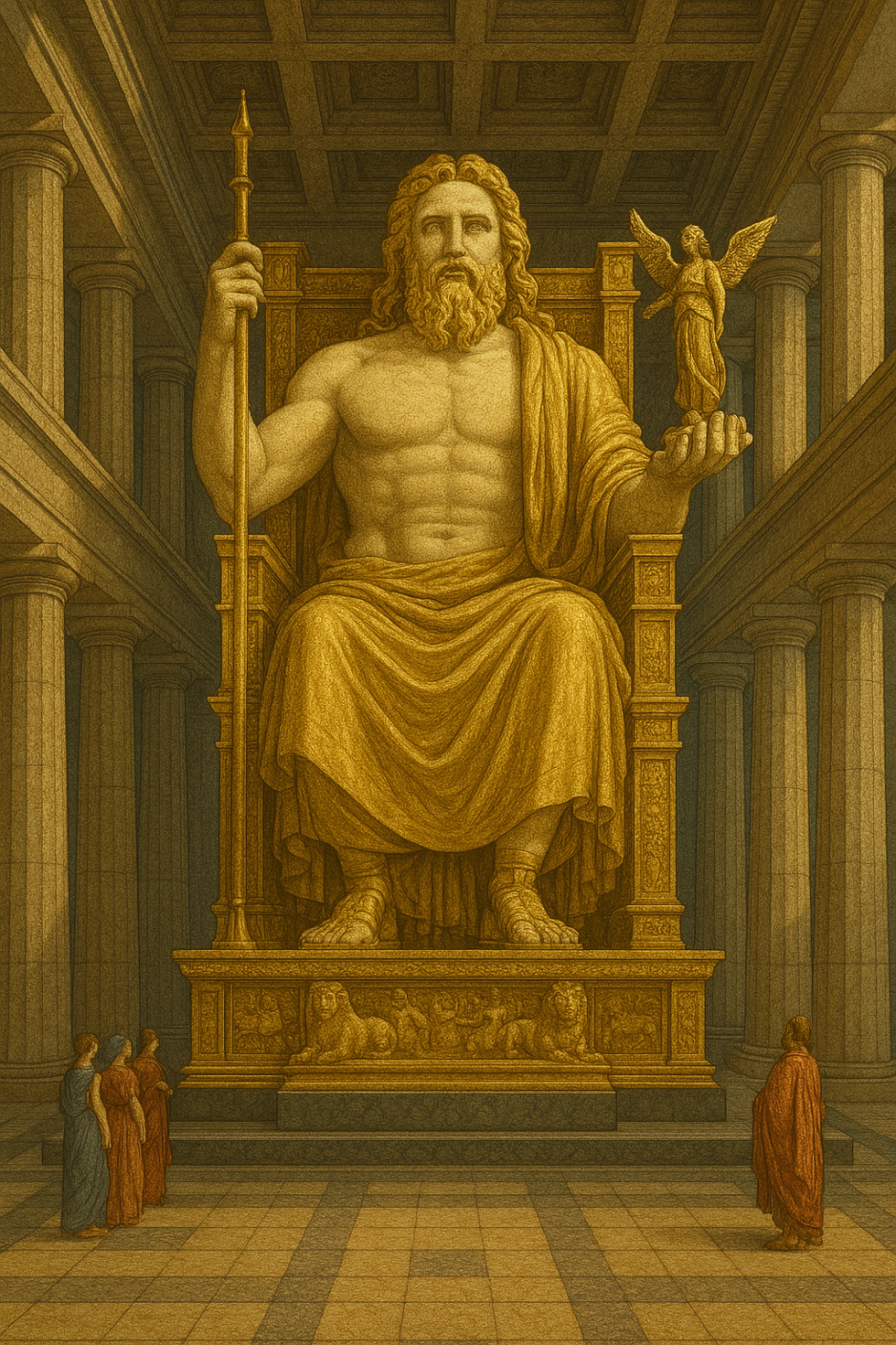 La estatua de Zeus en Olimpia, según ChatGpt