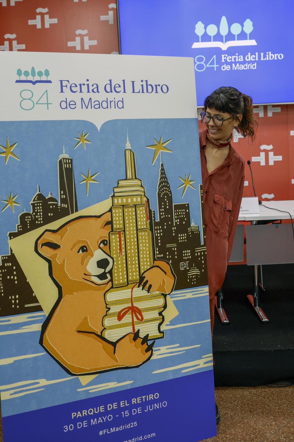Cartel de la Feria del Libro de Madrid, cuya autora es la ilustradora argentina Coni Curi
