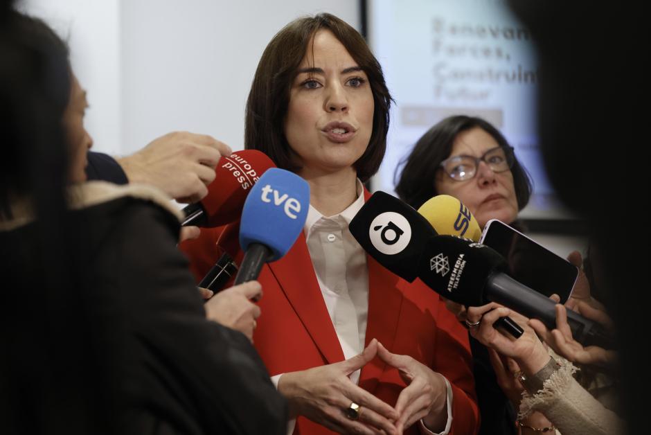 Diana Morant atendiendo a los medios en una imagen de archivo