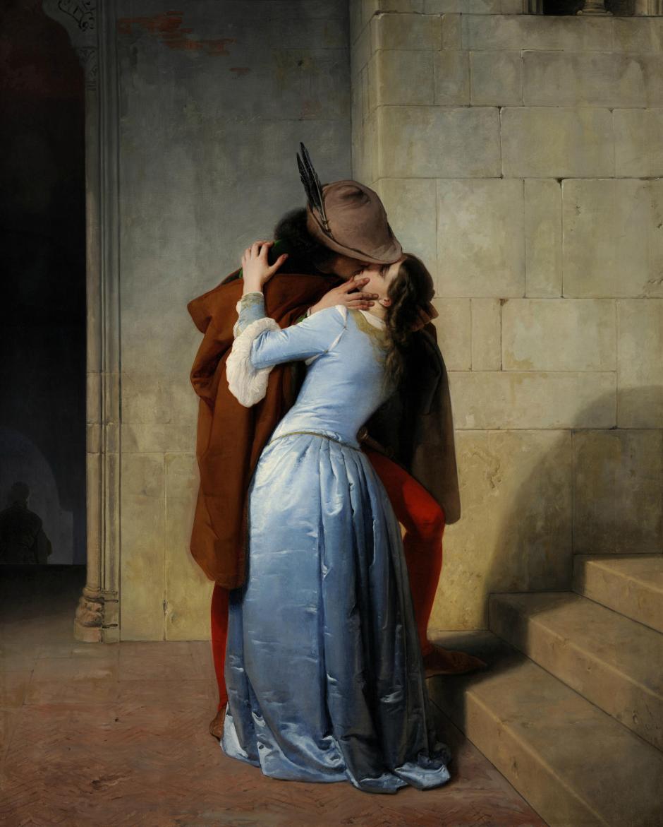 El beso. Obra de Francesco Hayez
