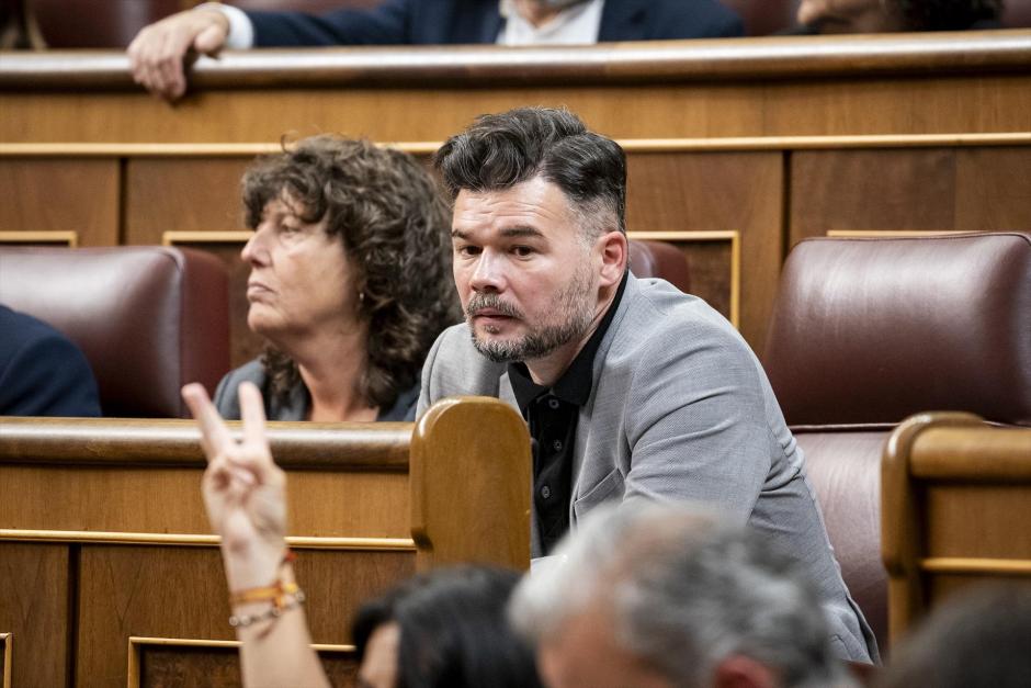 El portavoz de ERC en el Congreso, Gabriel Rufián