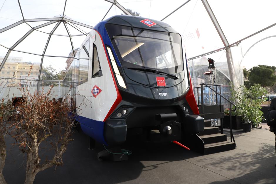 Cabecera del tren autónomo de Metro de Madrid