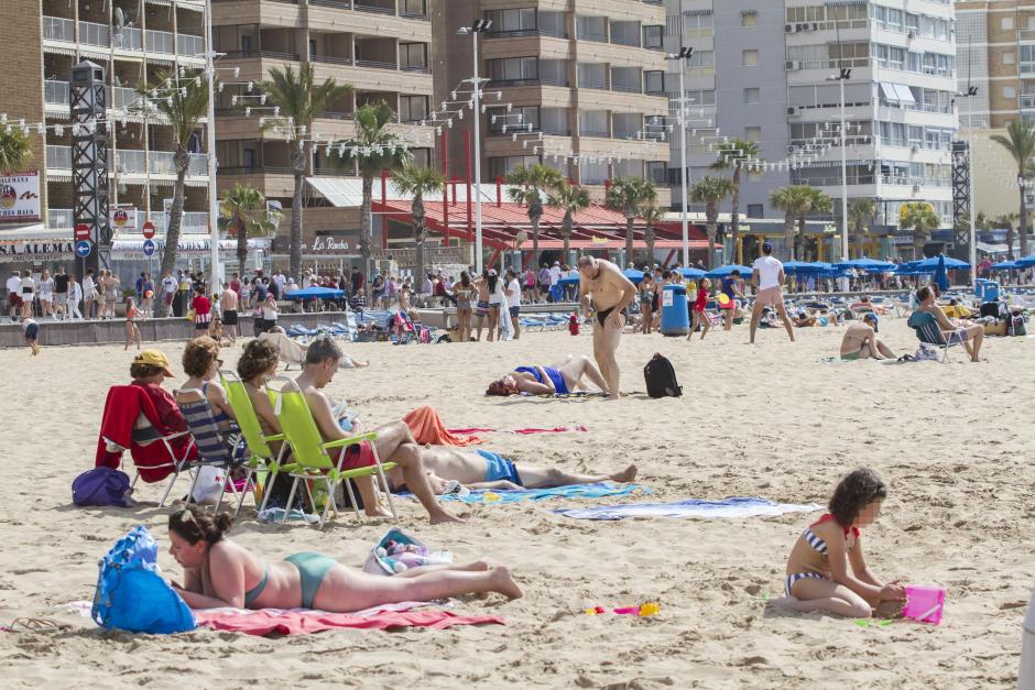 Turistas en Benidorm