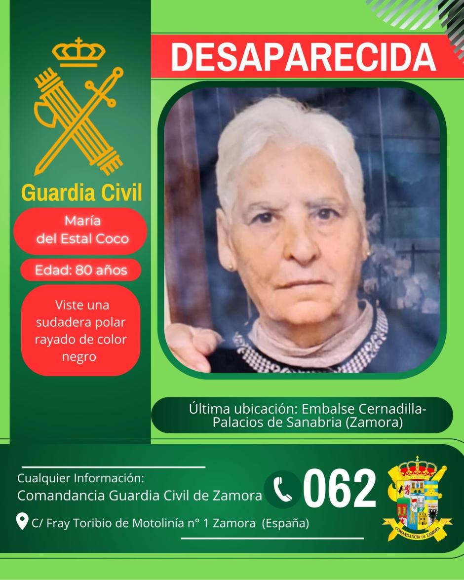 Buscan a una mujer de 80 años que desapareció ayer cuando estaba con su marido en el embalse de Cernadilla