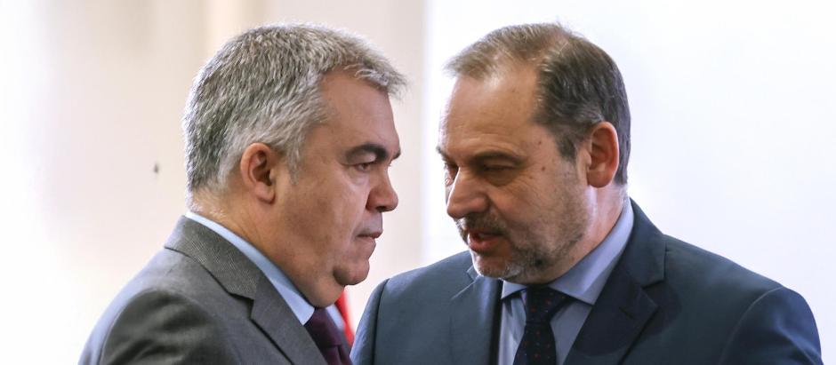 Santos Cerdán y José Luis Ábalos, en una imagen de noviembre de 2023