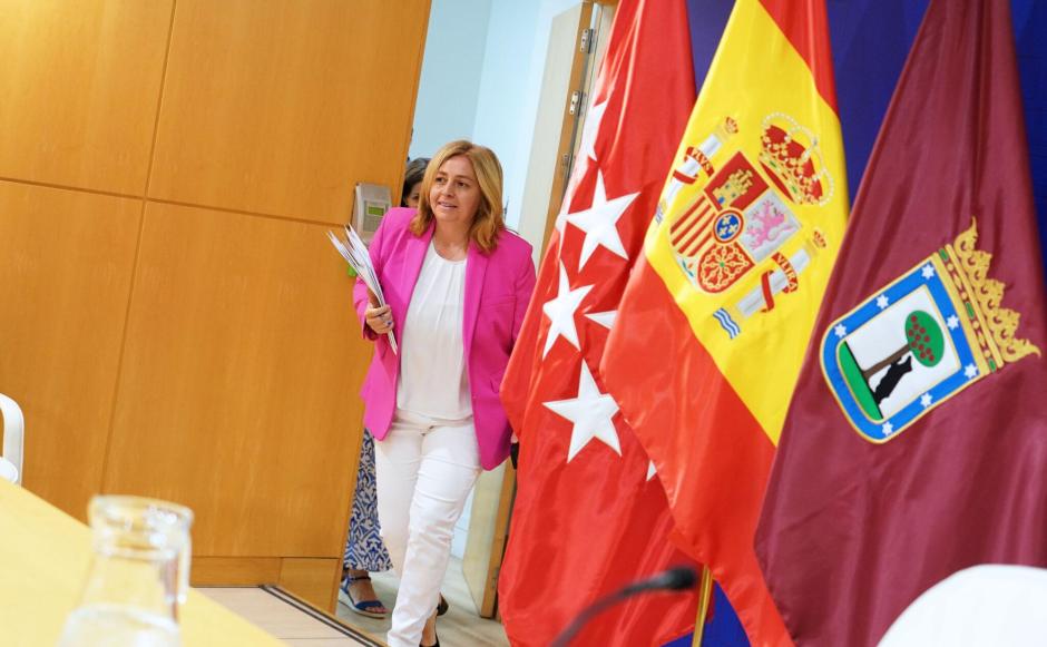 La vicealcaldesa y portavoz municipal, Inma Sanz, durante la rueda de prensa.