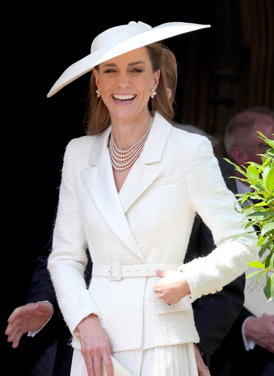 The Princess of Wales attending the annual Order of the Garter Service at St George's Chapel, Windsor Castle. Picture date: Monday June 16, 2025. *** Local Caption *** .
