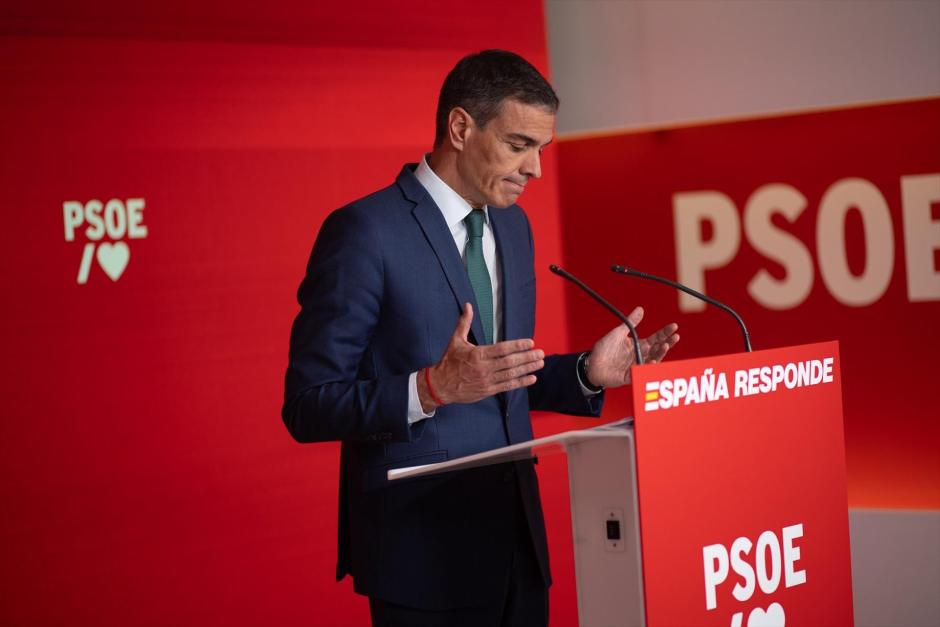 El secretario general del PSOE y presidente del Gobierno, Pedro Sánchez