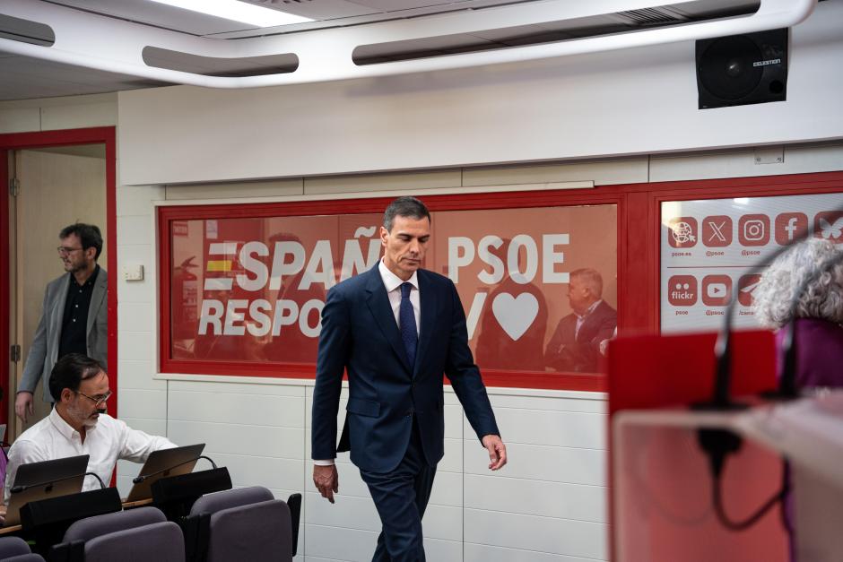 El presidente del Gobierno y Secretario General del PSOE, Pedro Sánchez