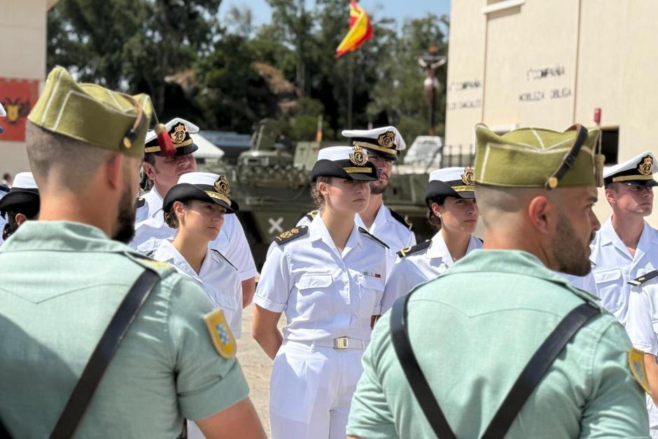 La Heredera de la Corona, en el acto de la Legión