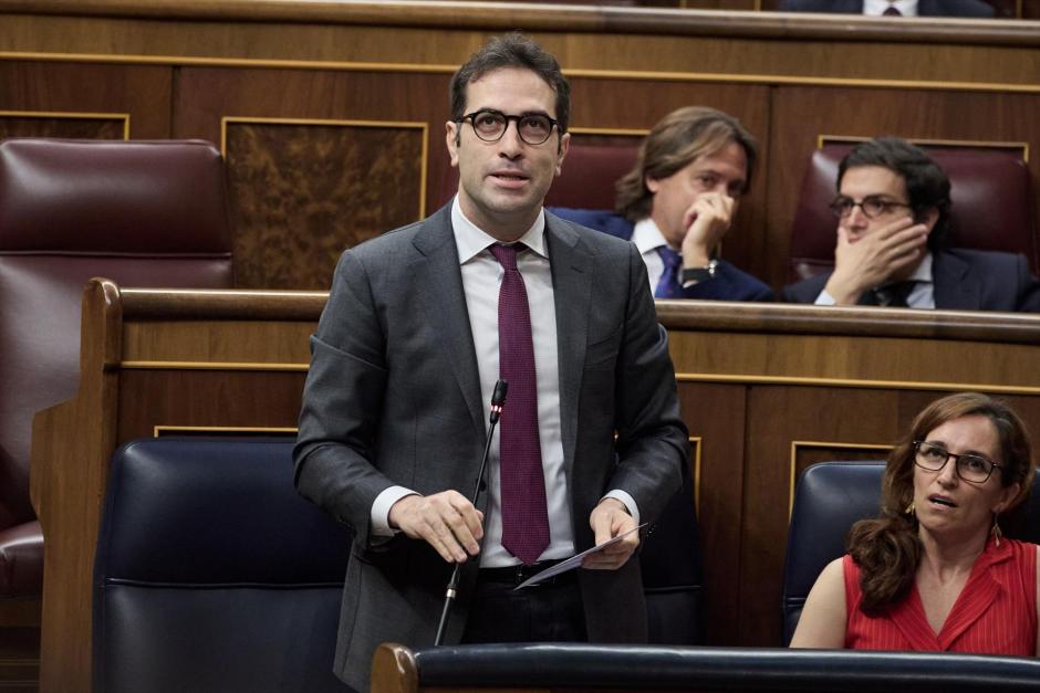 El ministro de Economía, Carlos Cuerpo, en el Congreso de los Diputados.