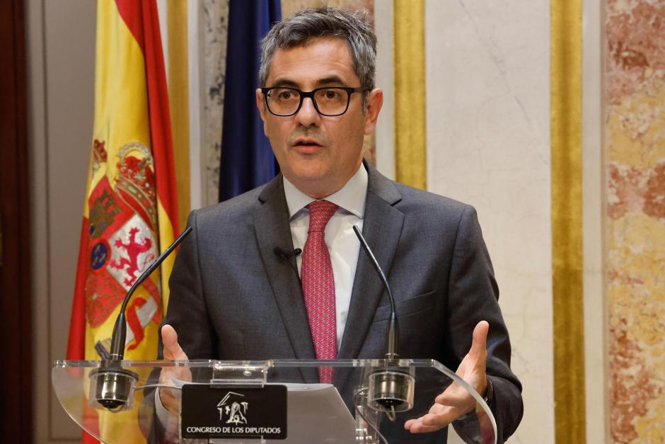 El ministro de la Presidencia, Justicia y Relaciones con las Cortes, Félix Bolaños