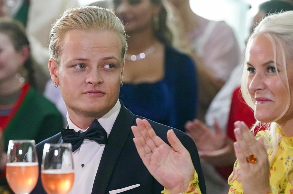 - Marius Borg Hoiby (L) and Norwegian Crown Princess Mette-Marit
