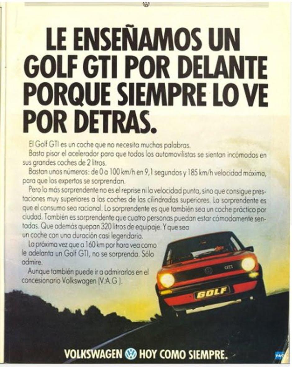 VW Golf GTi, un clásico de la publicidad