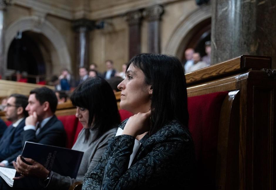 La líder de Aliança Catalana, Sílvia Orriols, en el Parlament
