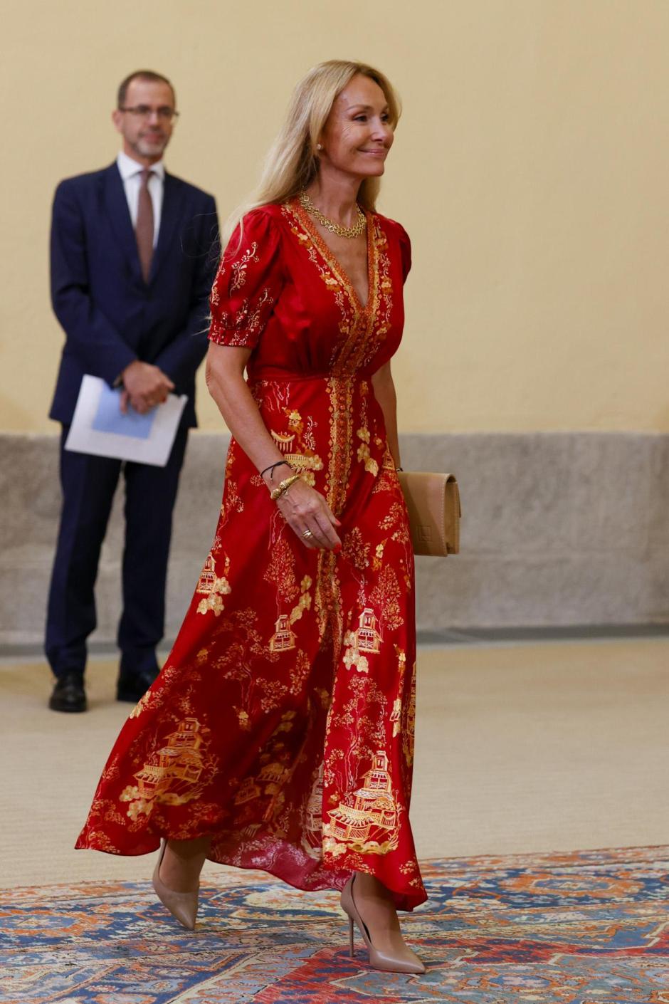 during a meeting with members of Patronato Princess Girona Foundation in Madrid on Thursday, 17 July 2025.