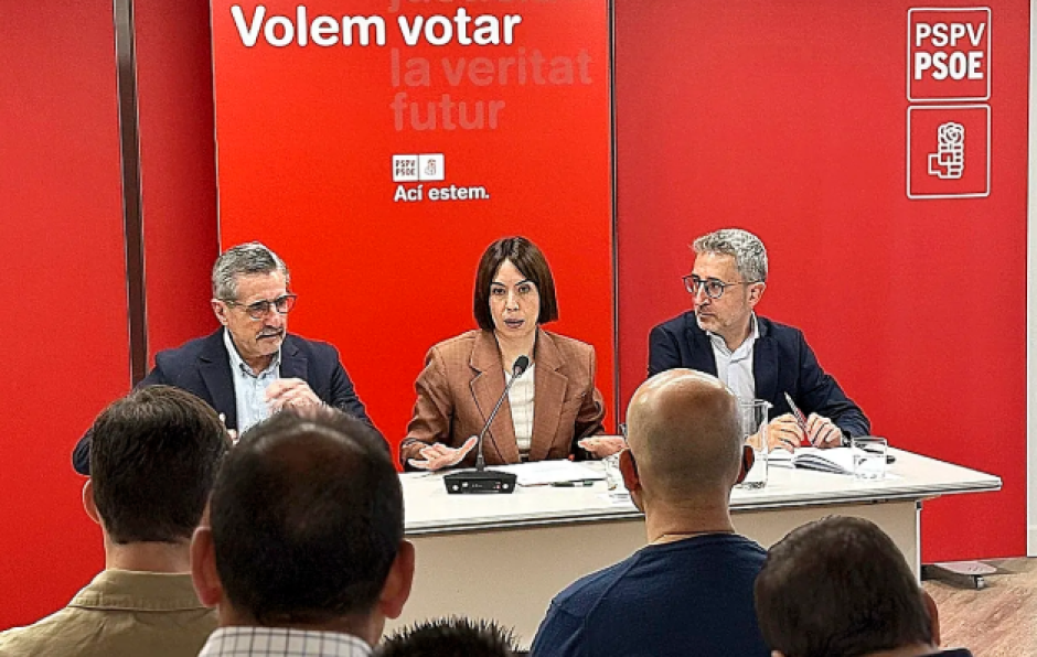 Imagen de archivo de Diana Morant junto a José María Ángel Batalla, en un acto del PSPV-PSOE