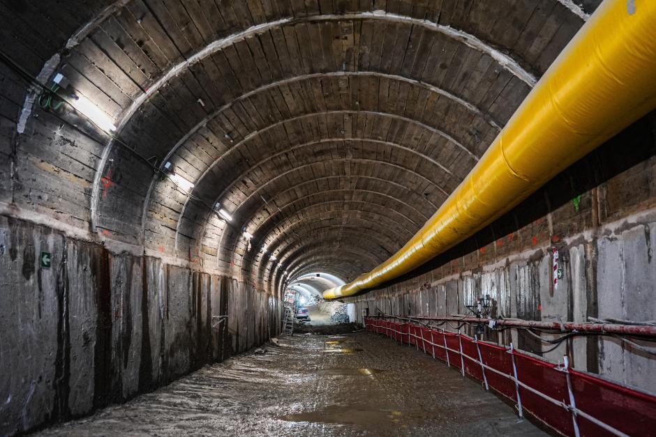 Interior del túnel de la Línea 11 de Metro de Madrid