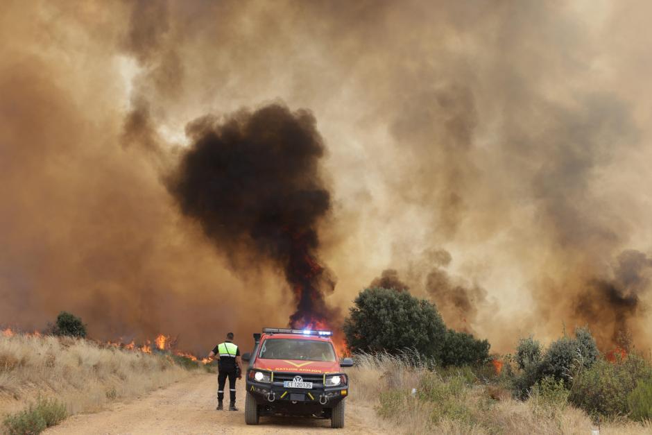 Incendio en Abejera y Ríofrio de Aliste