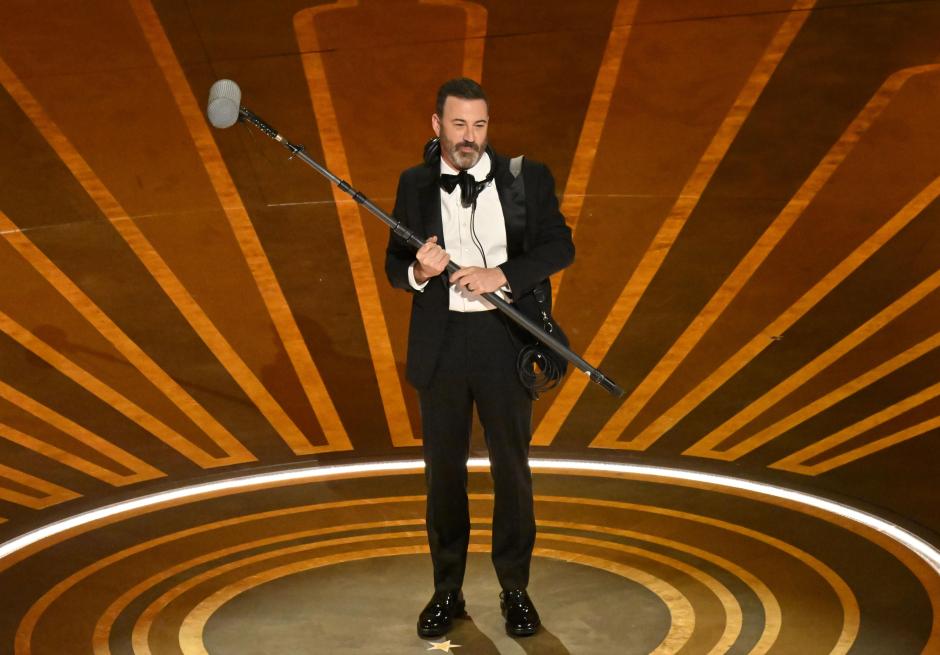 Jimmy Kimmel haciendo un chiste en la gala de los Oscar
