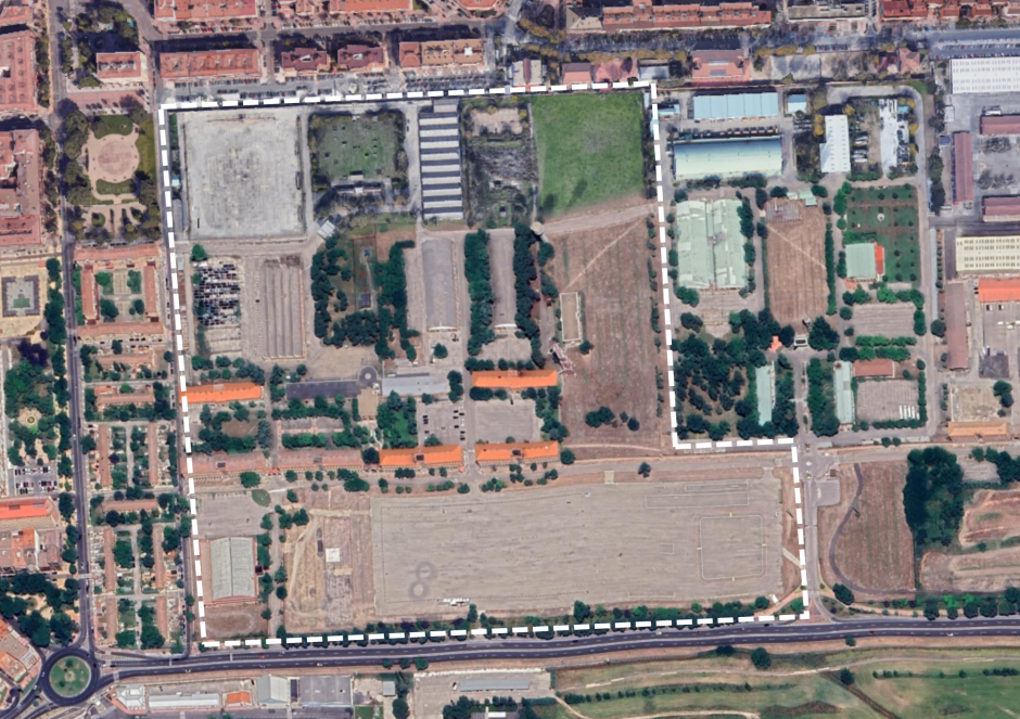 Delimitación de los terrenos del ACAR de Getafe, objeto de concurso