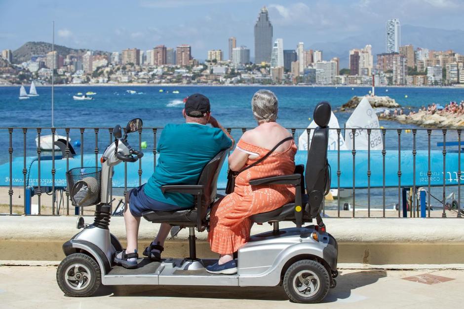 Turistas en Benidorm