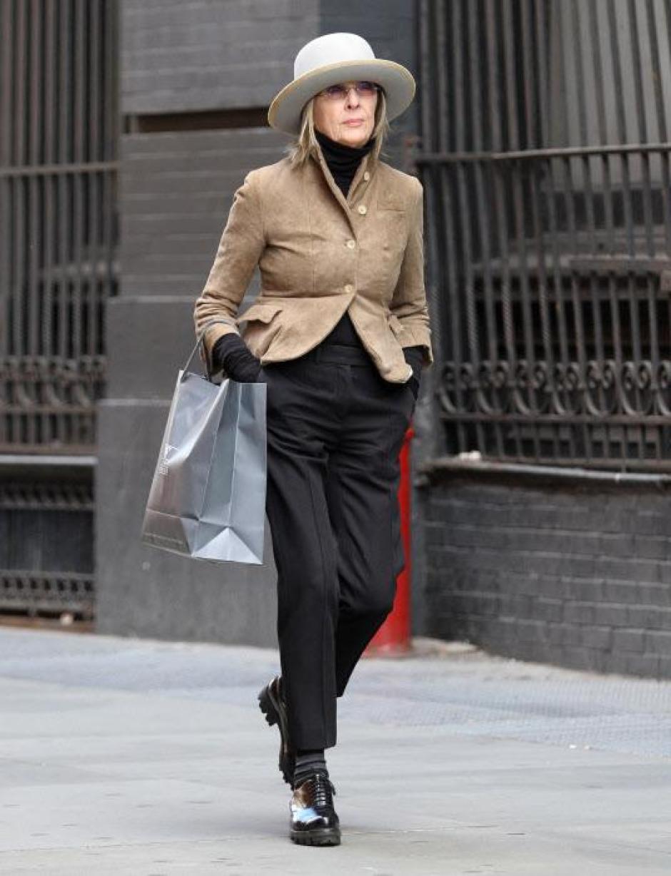 La actriz Diane Keaton, en Nueva York