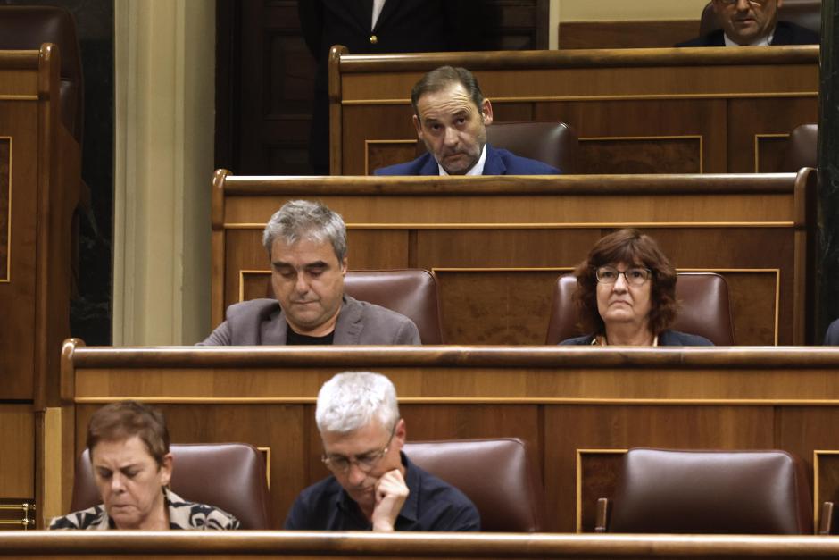 José Luis Ábalos, en su escaño la semana pasada