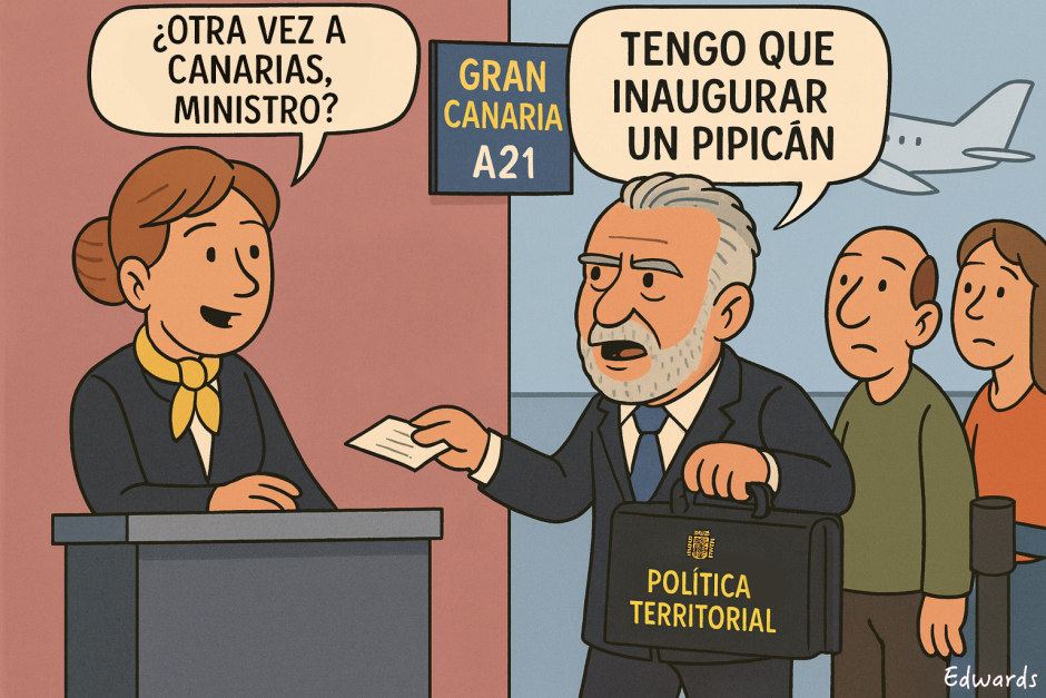 El puente aéreo a Canarias del ministro Torres