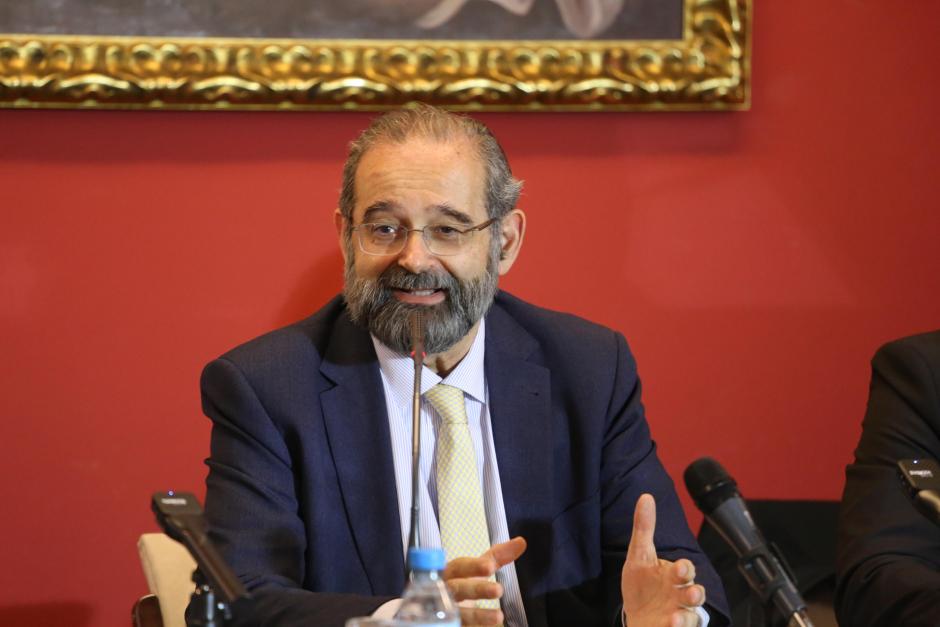 El presidente de la ACDP y de El Debate, Alfonso Bullón de Mendoza, este lunes, en Valladolid