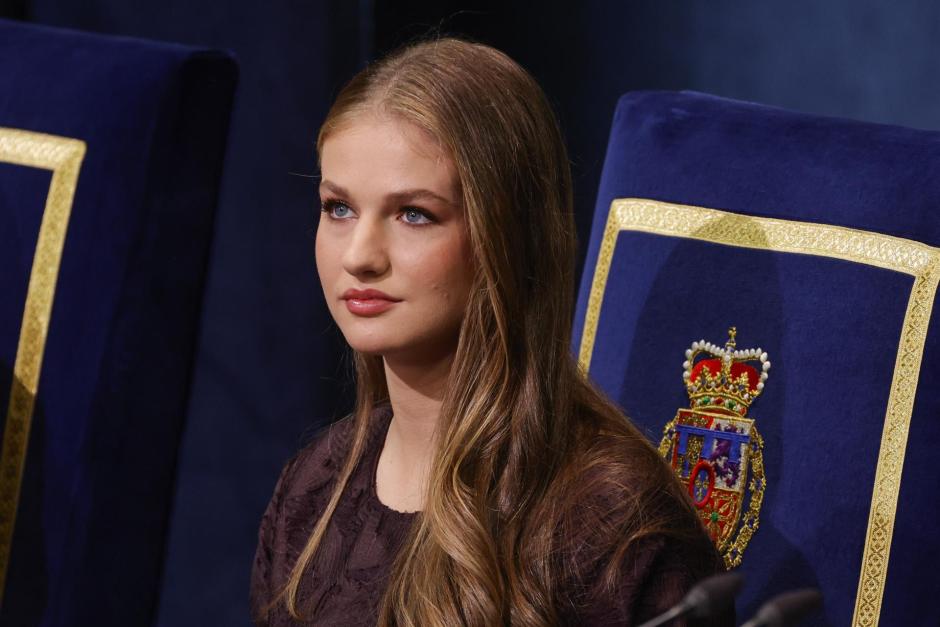 Doña Leonor, en un momento de la ceremonia