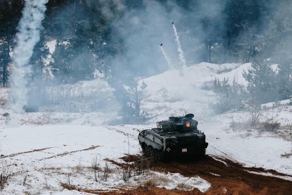 Un blindado ASCOD en maniobras militares

REMITIDA / HANDOUT por GENERAL DYNAMICS EUROPEAN LAND SYSTEMS
Fotografía remitida a medios de comunicación exclusivamente para ilustrar la noticia a la que hace referencia la imagen, y citando la procedencia de la imagen en la firma
01/1/1970