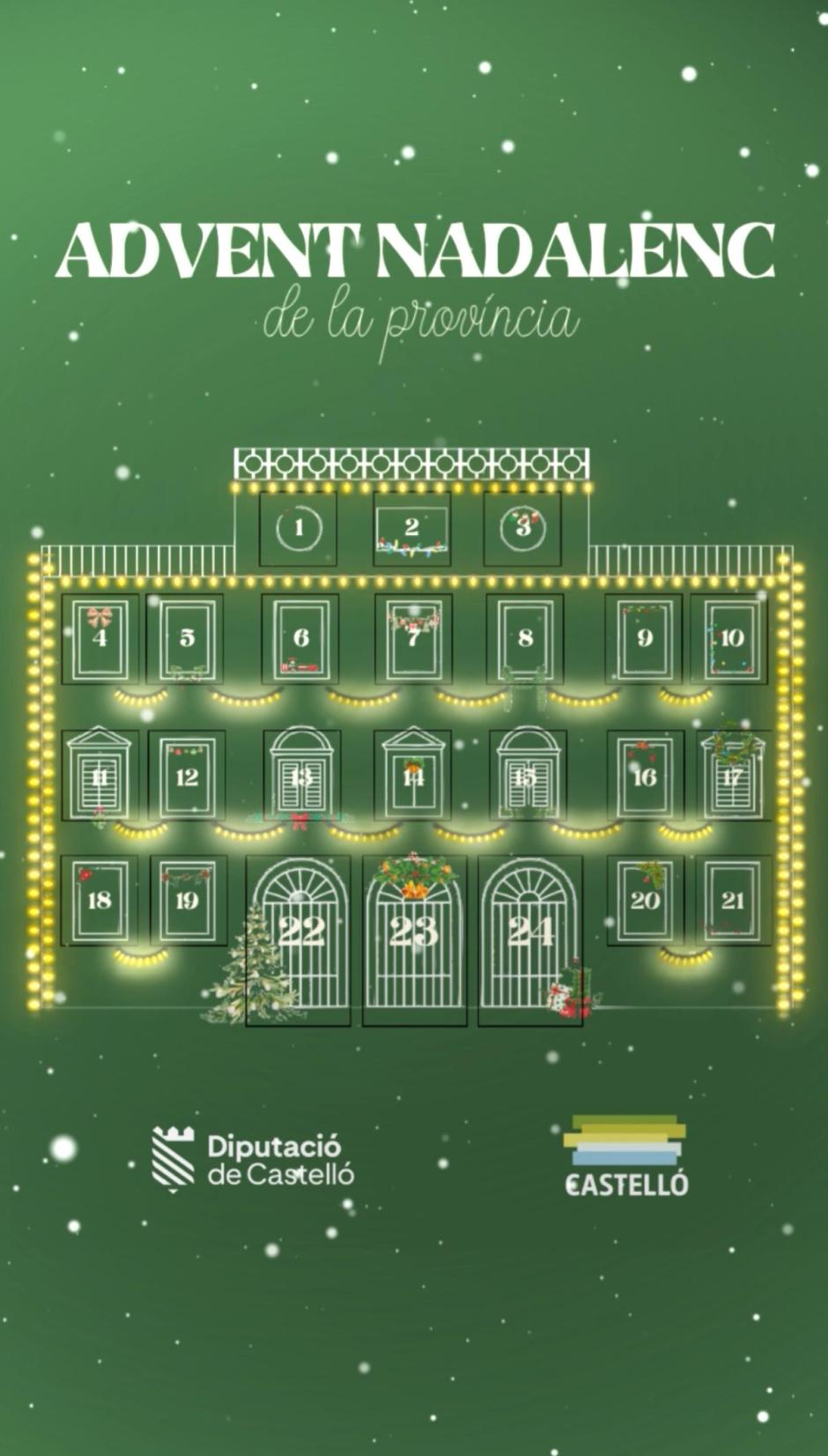 Imagen del adviento navideño de la provincia de Castellón