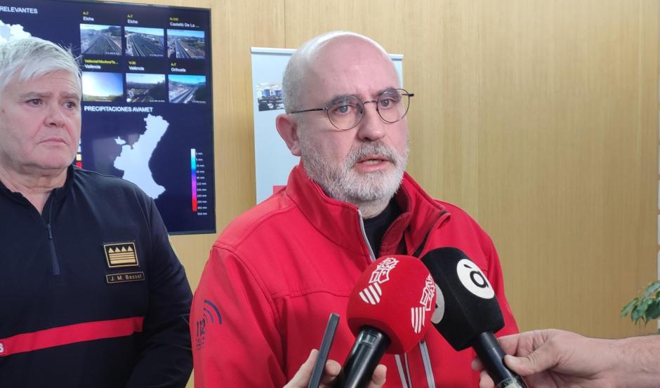 Imagen de archivo de José Miguel Basset y Jorge Suárez tras una reunión del Cecopi.