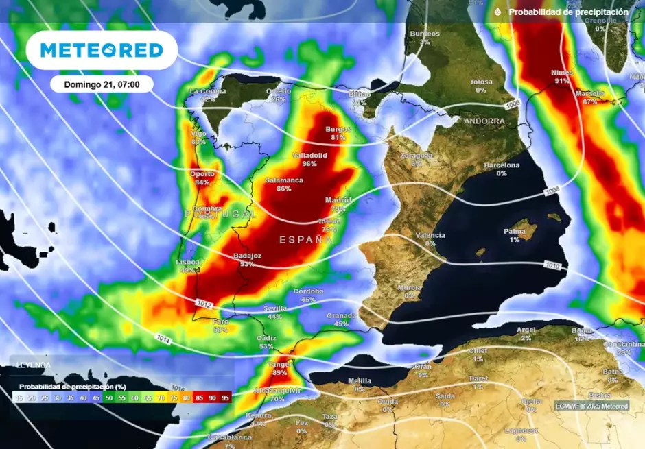 Predicción meteorológica de cara a este fin de semana