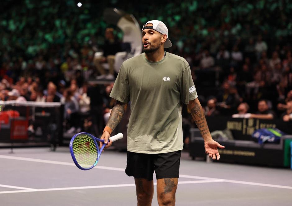Nick Kyrgios durante un instante del encuentro