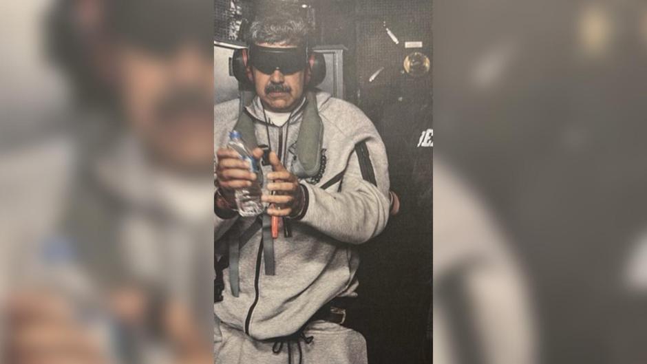 Trump publica la primera imagen de Maduro detenido