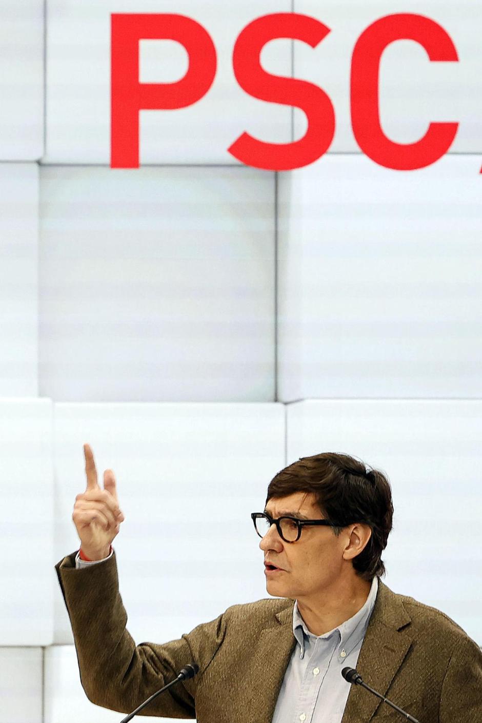 El presidente de Cataluña y líder del PSC, Salvador Illa