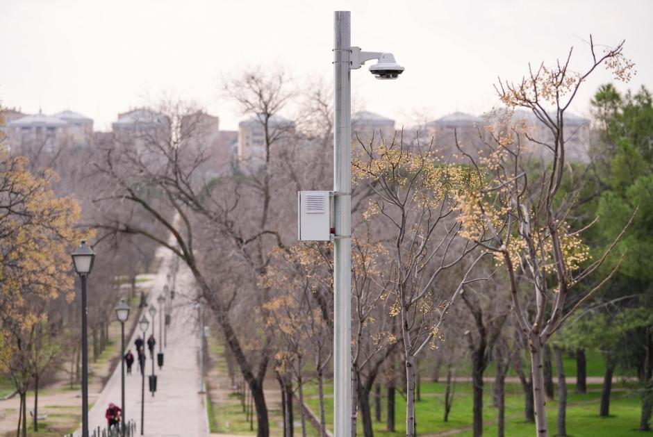 Cámaras vigilancia en el parque de Pradolongo