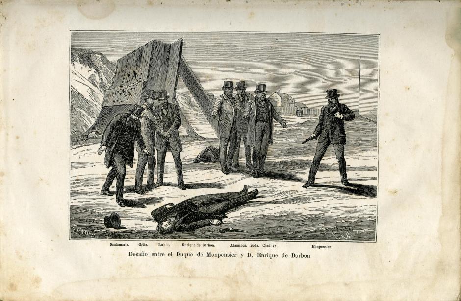 Desafío entre el Duque de Monpensier y Don Enrique de Borbón en 1870