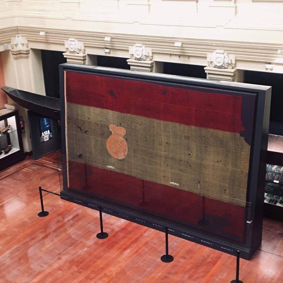 La rojigualda más antigua que conserva España ondeó en Trafalgar bajo el mando de Gravina