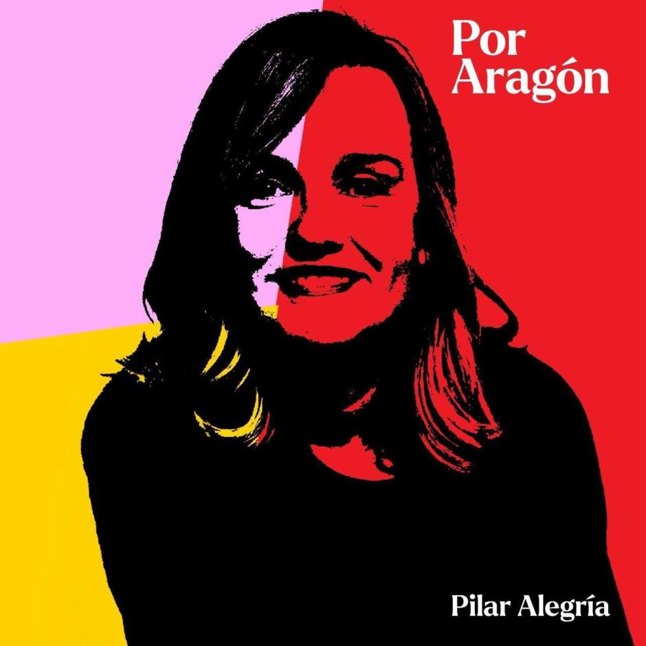 Imagen electoral difundida por Pilar Alegría sin el logo del PSOE