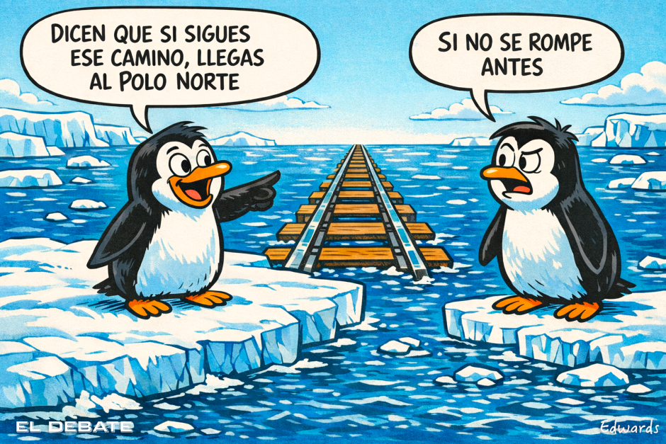 Las vías del tren podrían unir el Polo Norte y el Polo Sur
