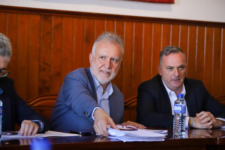 El ministro de Política Territorial y Memoria Democrática, Ángel Víctor Torres, el jueves en La Palma