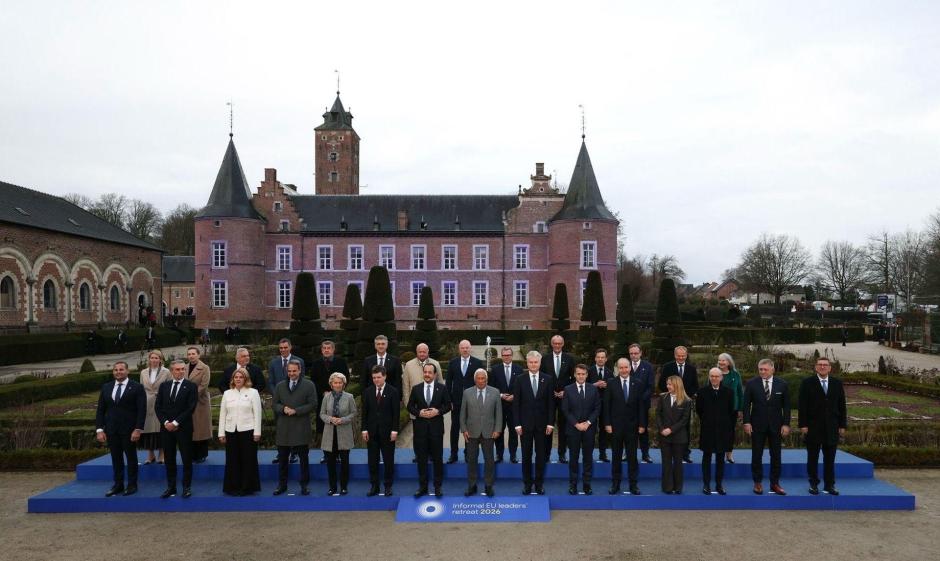 Foto de familia de la reunión informal en Alden Biesen (Bélgica)