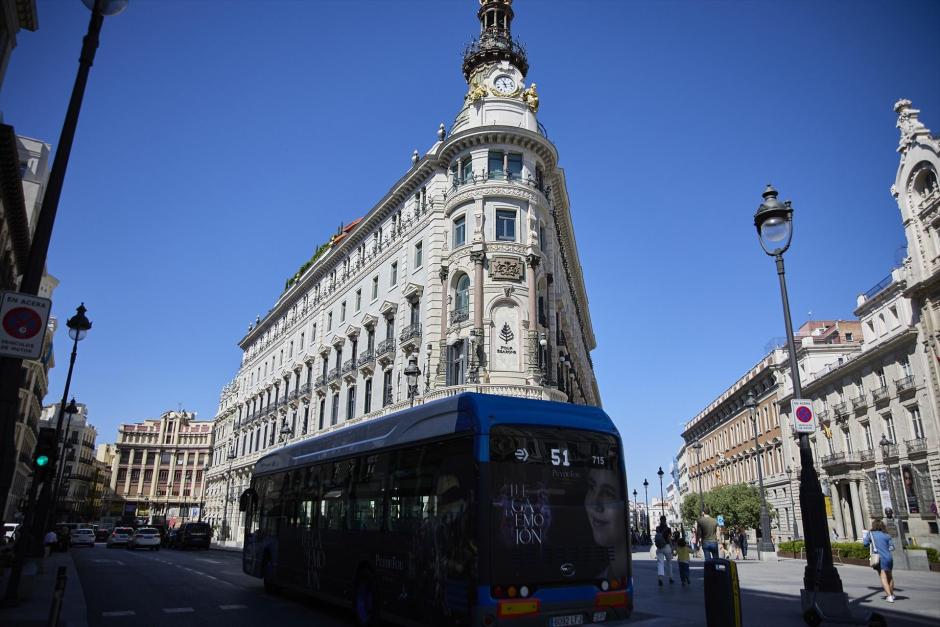 Vista exterior del hotel de lujo Four Seasons, en Madrid