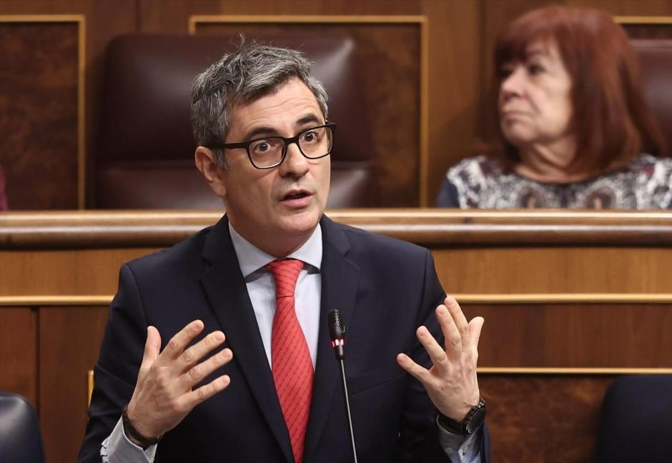 El ministro de la Presidencia, Justicia y Relaciones con las Cortes, Félix Bolaños