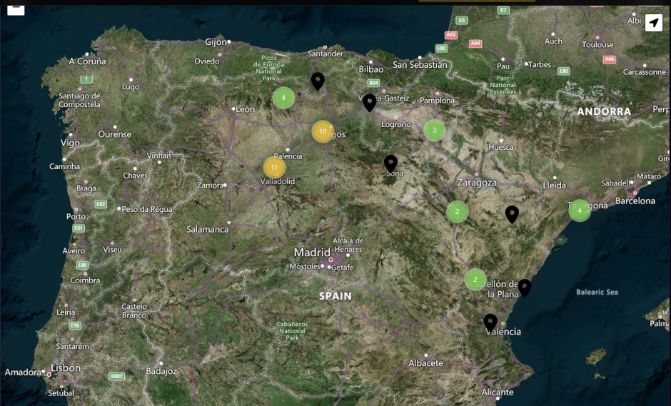 Algunos de los 'puntos de observación preferente' para ver el eclipse de agosto de 2026