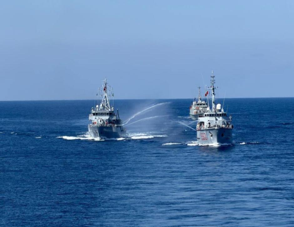 Los buques de la agrupación de la OTAN SNMCMG2 realizaron un desfile náutico para el TCG Anamur en su último día